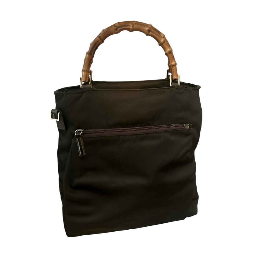 GUCCI Bamboo Handle Large Black Tote